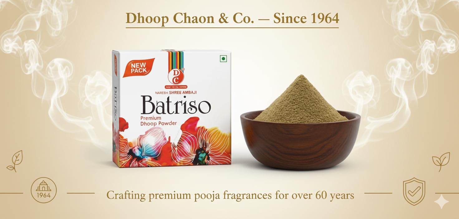 Batriso Premium Charcoal Free Dhoop Powder 100 Grams Pack