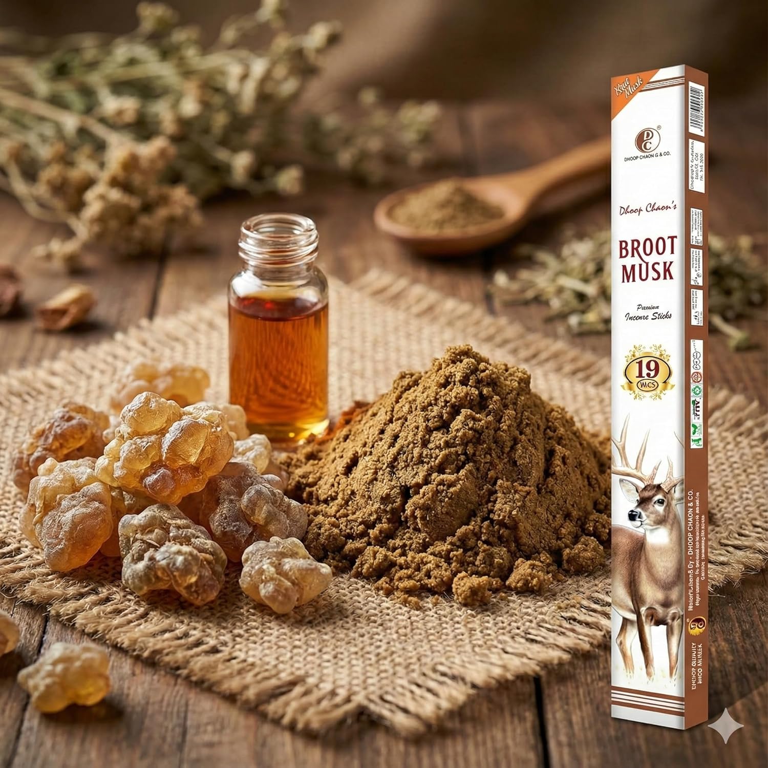 19" Brut Musk Premium 19" Long Incense Sticks 10 Sticks Pack