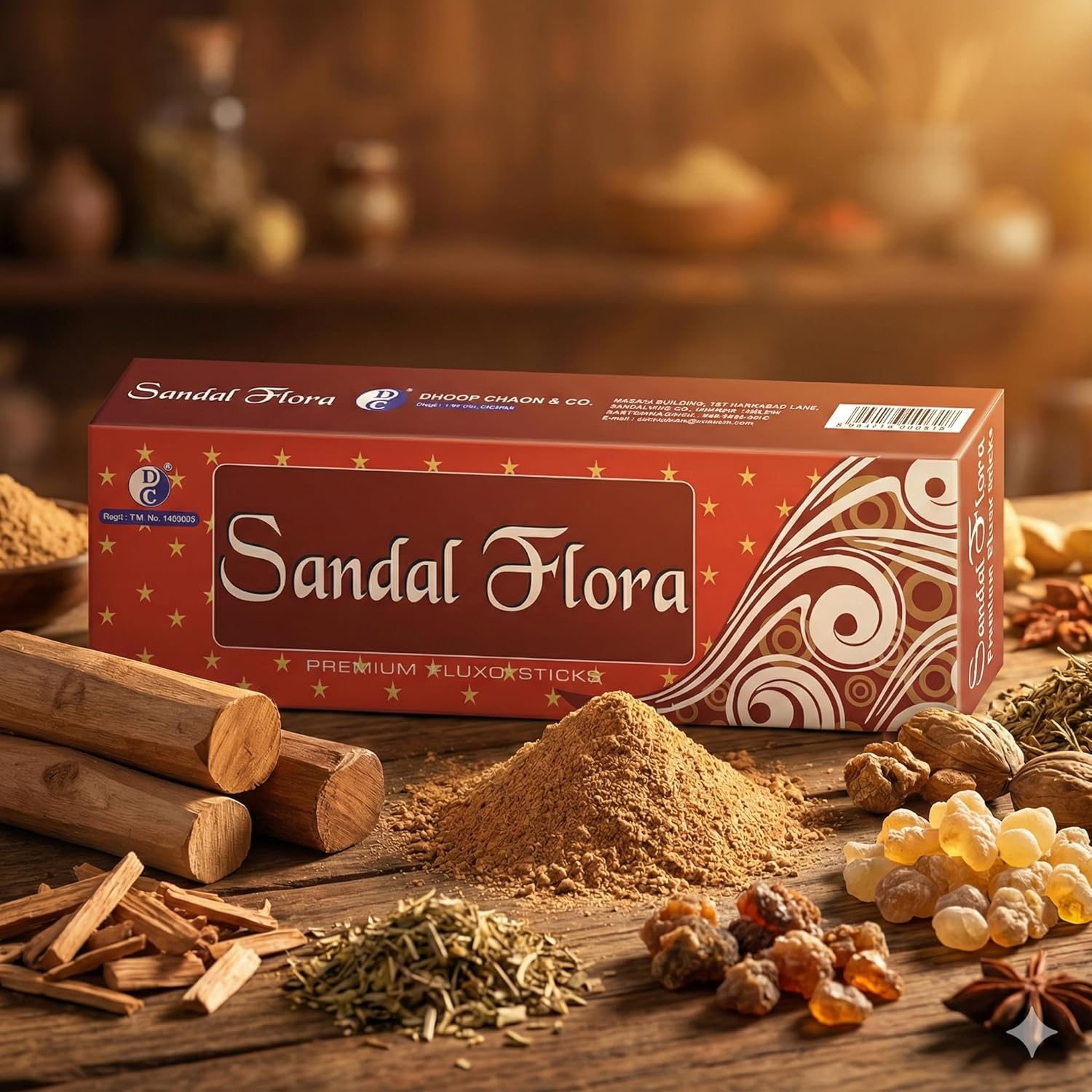 Sandal Flora Premium Masala Incense Sticks