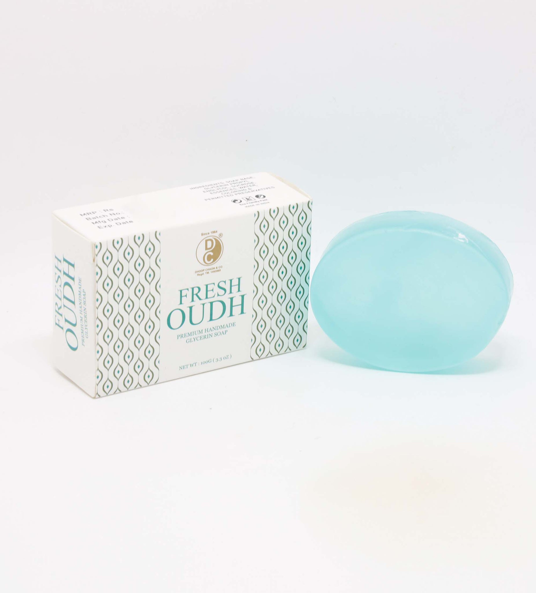 Fresh oud glycerin soap with aromatic essence