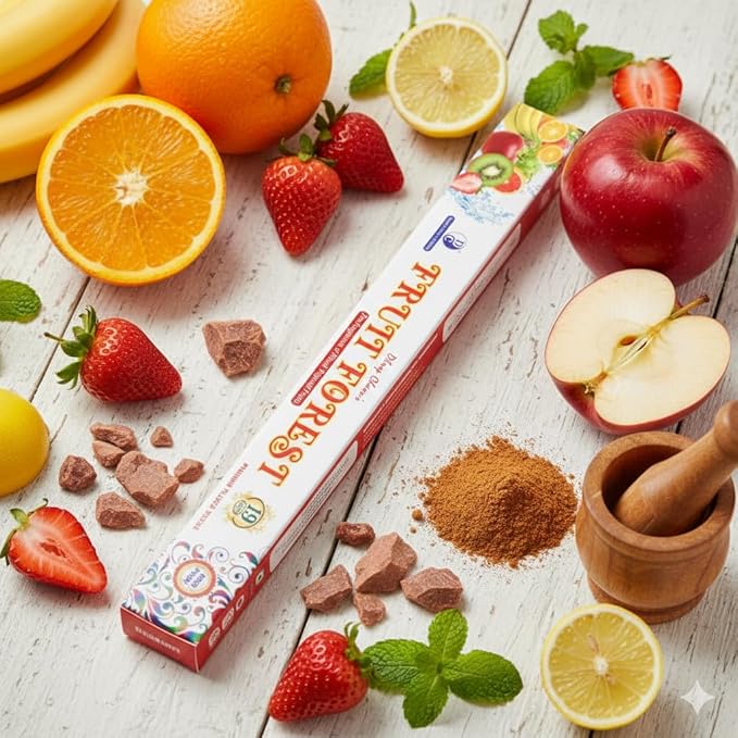 19" Fruit Forest Premium 19" Long Incense Sticks with 6 hours Burning 5 Sticks Pack