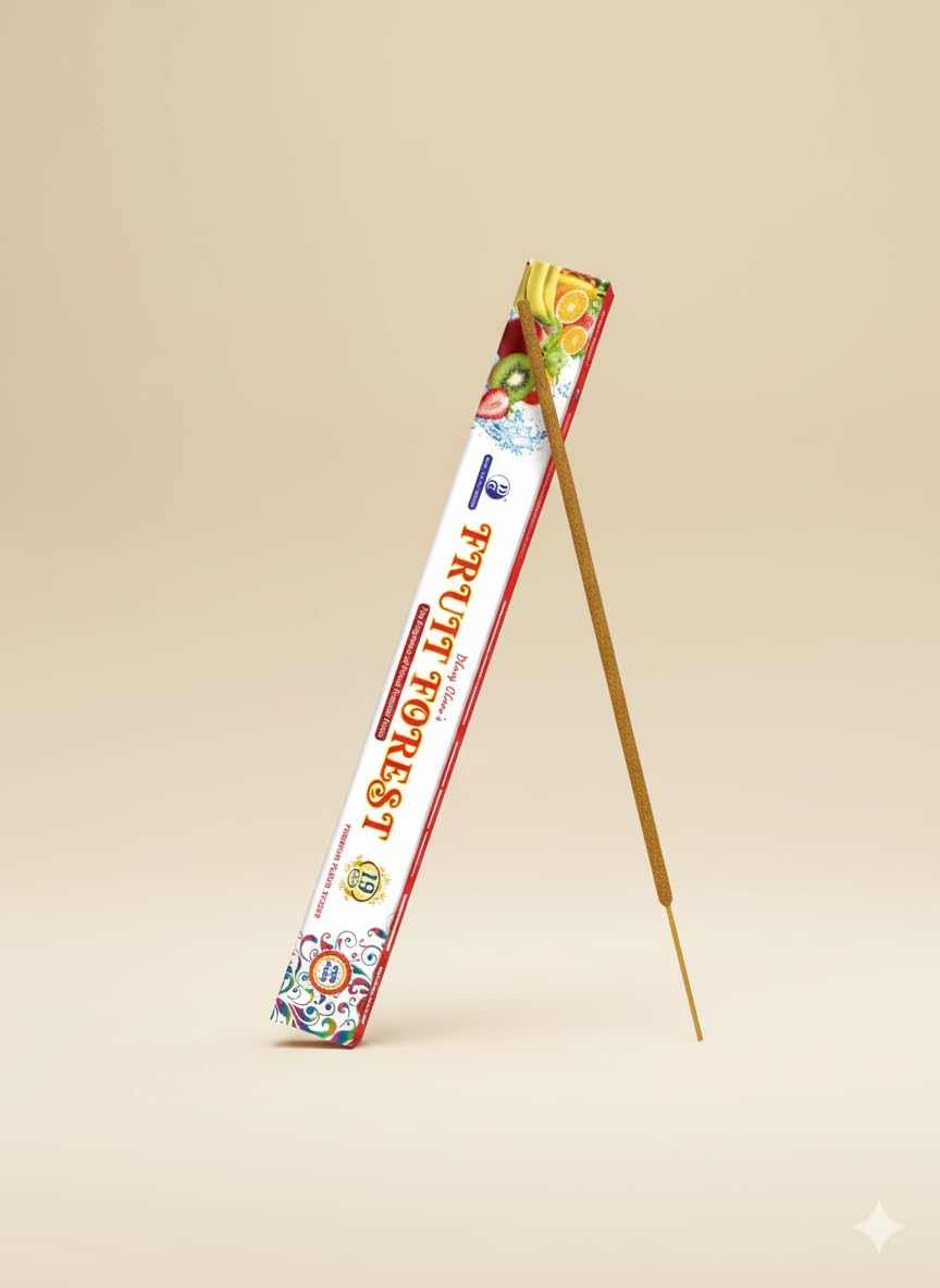 19" Fruit Forest Premium 19" Long Incense Sticks with 6 hours Burning 5 Sticks Pack