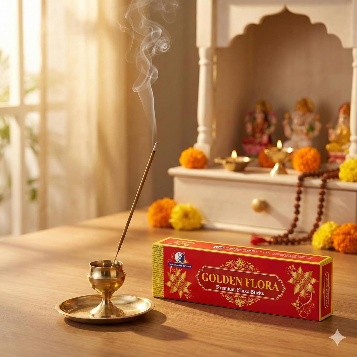 Golden Flora Premium Fluxo Incense Sticks