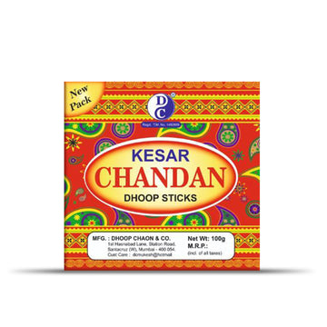 Kesar Chandan Premium Dhoop Sticks Without Charoal 100 Grams Pack
