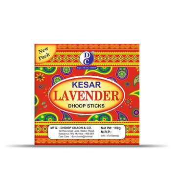 Kesar Lavender Premium Dhoop Sticks Without Charoal 100 Grams Pack