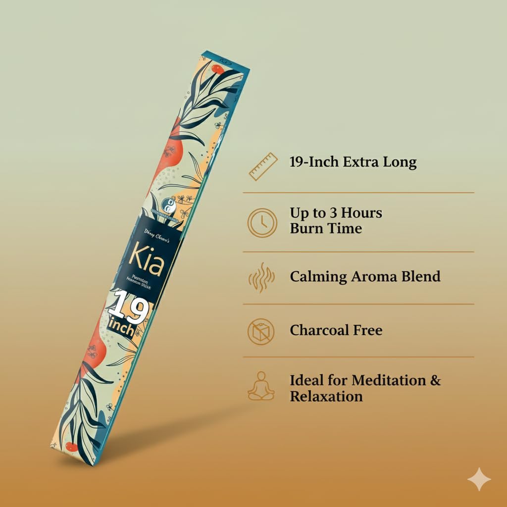 19" Kia Premium 19" Long Incense Sticks 10 Sticks Pack