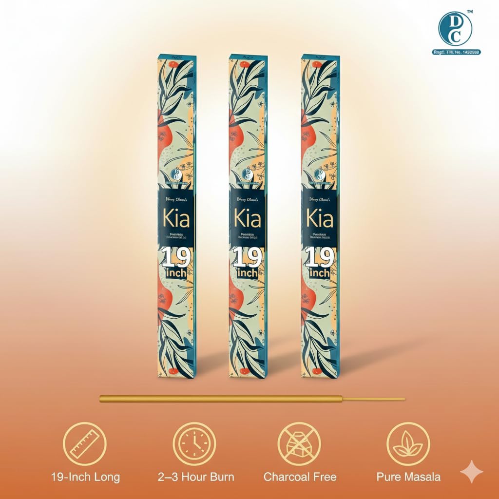 19" Kia Premium 19" Long Incense Sticks 10 Sticks Pack