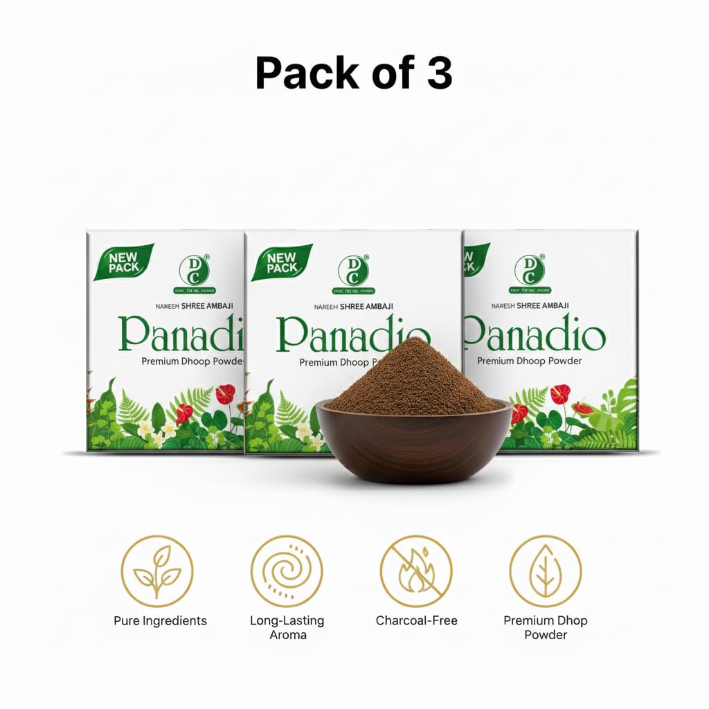 Panadio Premium Charcoal Free Dhoop Powder 100 Grams Pack