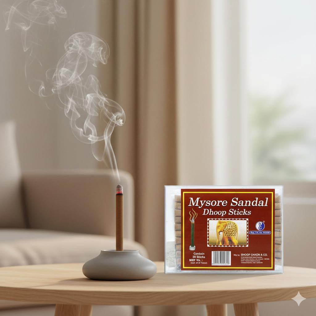 Mysore Sandal Premium Dhoop Sticks Without Charoal 30 Sticks Pack