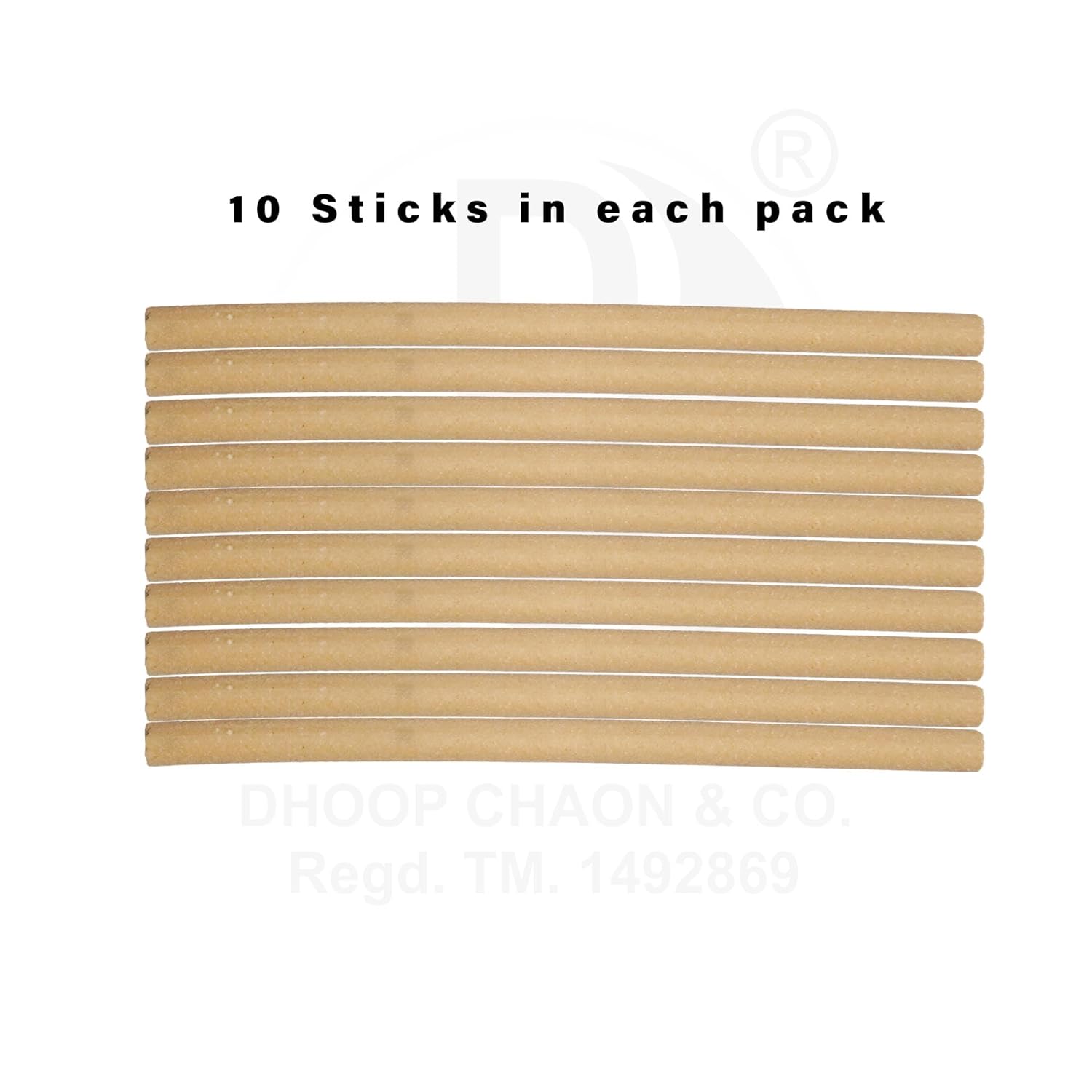 Persian Saffron  Premium 6 Inch Long Charcoal Free Dhoop Sticks 10 Sticks Pack