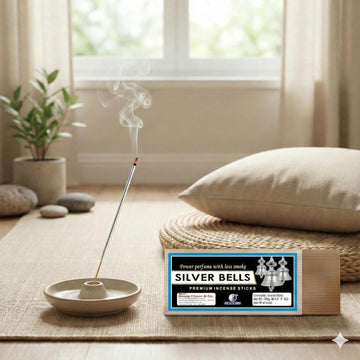 Silver Bells Metallic Coloured Premium Incense Sticks 100 Grams Pack